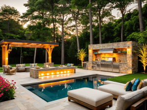 Outdoor living patio design